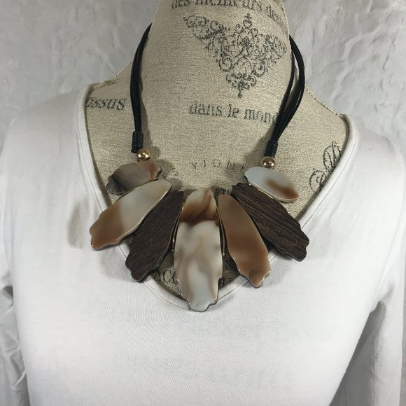 Artisan Jewelry - Chunky Brown tone Statement piece Bold & Beautiful